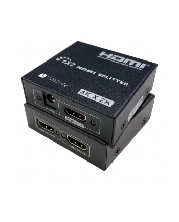 TECHLY Splitter HDMI 1x2 4K 30Hz Aktywny Rozdzielacz HDMI