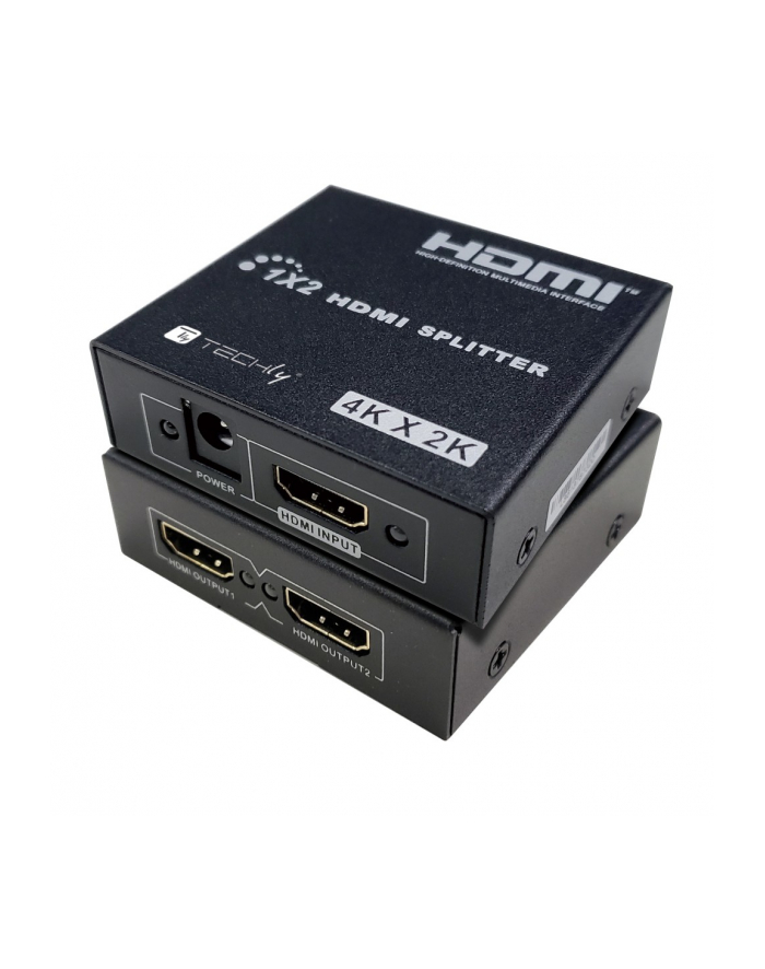 TECHLY Splitter HDMI 1x2 4K 30Hz Aktywny Rozdzielacz HDMI główny
