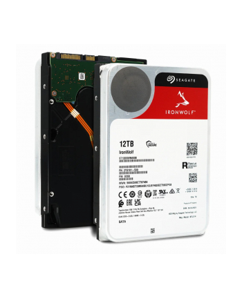 SEAGATE NAS HDD 12TB IronWolf 7200rpm 6Gb/s SATA 256MB cache 3.5inch 24x7 CMR for NAS and RAID Rackmount Systeme BLK Project (P)