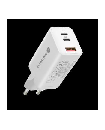 everactive Ładowarka USB/USB-C QC4+ 65W technologia GaN Biała