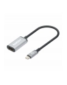 MANHATTAN 4K60Hz USB-C to HDMI Adapter USB 3.2 Type-C Male to HDMI Female Converter 15 cm cable length Aluminum Black - nr 12