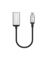 MANHATTAN 4K60Hz USB-C to HDMI Adapter USB 3.2 Type-C Male to HDMI Female Converter 15 cm cable length Aluminum Black - nr 5