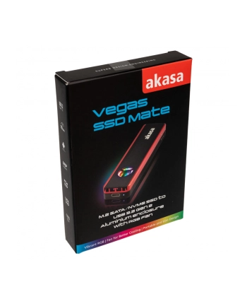 Akasa Rama Zewnętrzna Usb 3.2 Gen 2 Pro M.2 Ssd Rgb (AK-ENU3M2-06)