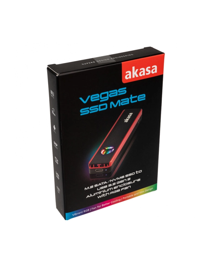 Akasa Rama Zewnętrzna Usb 3.2 Gen 2 Pro M.2 Ssd Rgb (AK-ENU3M2-06) główny