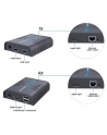 PREMIUMCORD  HDMI PRZEDŁUŻACZ KVM Z USB NA 120 M PRZEZ KABEL CAT5/6, BEZ OPÓŹNIENIA, METALOWA OBUDOWA, STATUS LED, KOMPATYBILNY Z FULL HD 1080P @60HZ, - nr 1