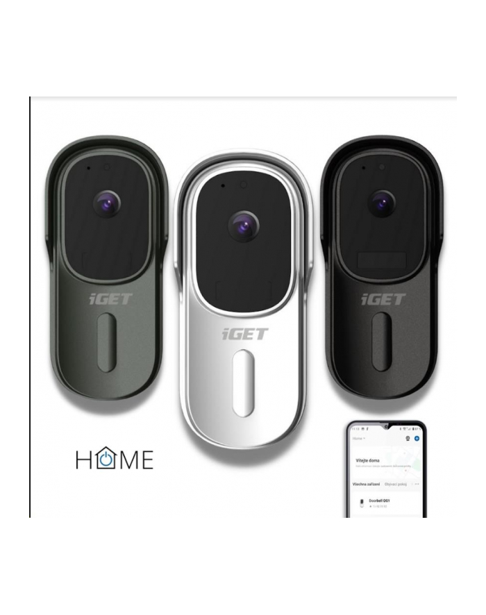 iGet Home Doorbell DS1, biały główny