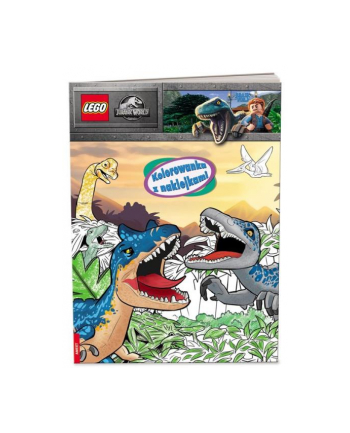 ameet Książeczka Kolorowanka z naklejkami LEGO JURASSIC WORLD NA-6204