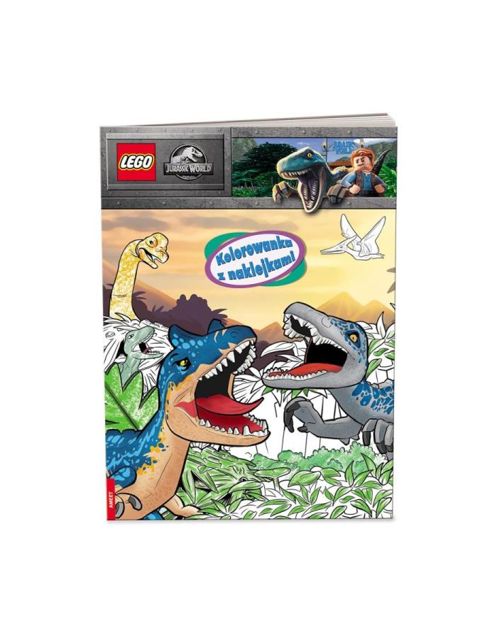 ameet Książeczka Kolorowanka z naklejkami LEGO JURASSIC WORLD NA-6204 główny
