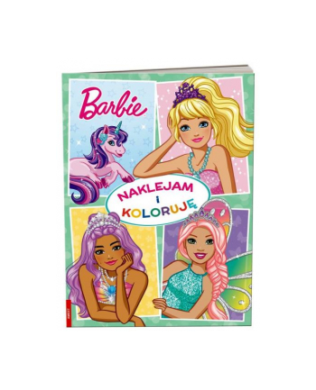 ameet Książeczka Naklejam i koloruję. Barbie Dreamtopia NAK-1402