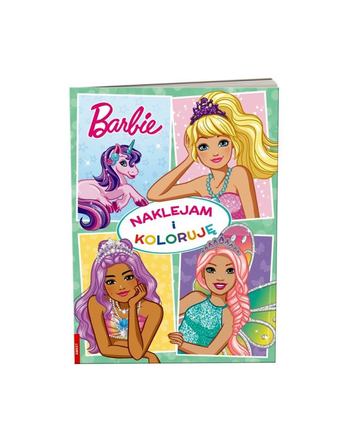 ameet Książeczka Naklejam i koloruję. Barbie Dreamtopia NAK-1402 główny