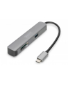 digitus Stacja dokująca USB-C, 5-portów 4K 30Hz HDMI 2x USB3.0 microSD SD/MMC srebrna - nr 1