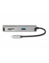 digitus Stacja dokująca USB-C, 5-portów 4K 30Hz HDMI 2x USB3.0 microSD SD/MMC srebrna - nr 3