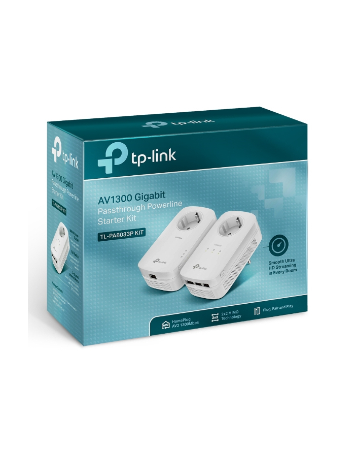 Tp-Link Tp Link Transmiter Sieciowy Tl Pa8033P Kit Powerline (Tl Kit) (TL-PA8033P główny