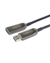 Premiumcord USB-A - USB-A 25 m Czarny (KU3OPT25) - nr 1