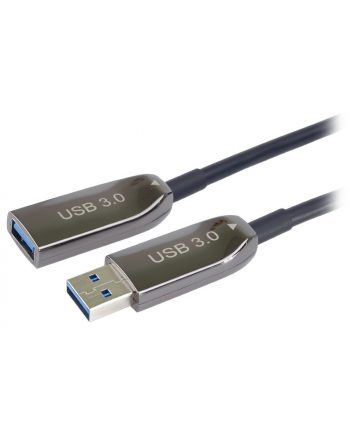 Premiumcord USB-A - USB-A 25 m Czarny (KU3OPT25)