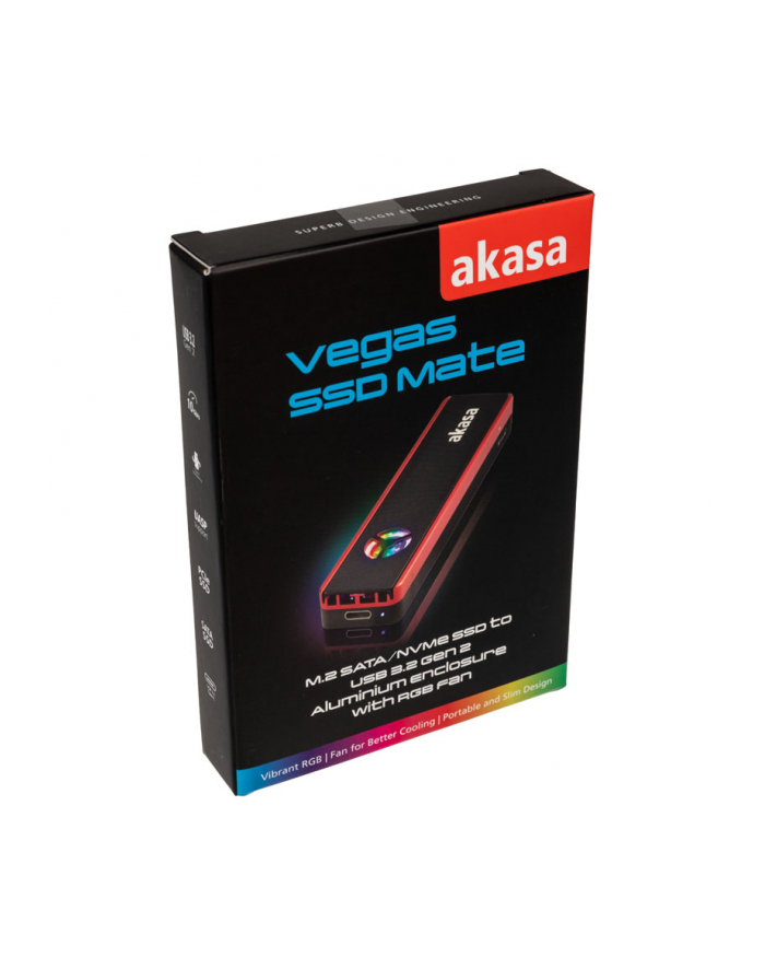 Akasa Rama Zewnętrzna Usb 3.2 Gen 2 Pro M.2 Ssd Rgb (AK-ENU3M2-06) główny