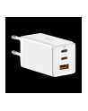 Ładowarka sieciowa Baseus GaN5 Pro 2xUSB TYP-C + USB, 65W - biała (CCGP120202) - nr 1
