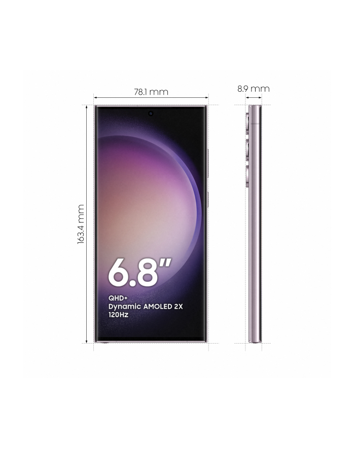 Samsung Galaxy S23 Ultra 5G SM-S918 8/256GB Lawendowy główny