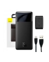 Powerbank Baseus Bipow 30000mAh, 2xUSB, USB TYP-C, 15W (Overseas Edition) + kabel USB-A - Micro USB 0.25m - czarny (PPBD050201) - nr 24