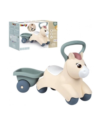 Jeżdzik Pony Ride-On Kucyk z przyczepką Little SMOBY