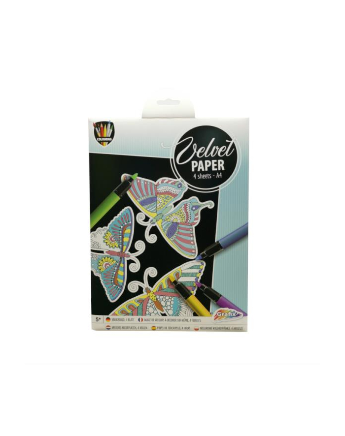 omega toys Welurowy papier 4 arkusze mix główny