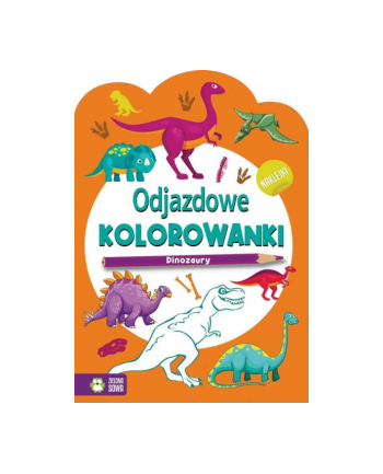 zielona sowa Książeczka Odjazdowe kolorowanki. Dinozaury