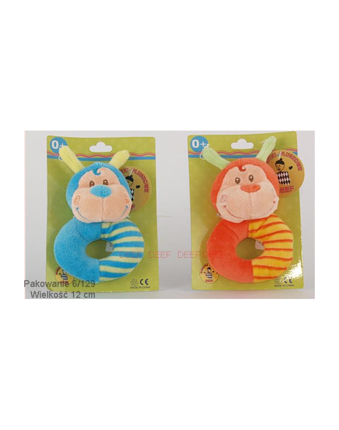 Pszczółka Baby Ring na blistrze grzechotka 12cm 02267 D-EEF mix cena za 1 szt główny