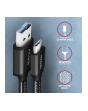 axagon BUCM3-AM10AB Kabel USB-C - USB-A 3.2 Gen 1, 1m, 3A, ALU, oplot, Czarny - nr 10