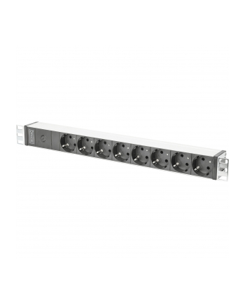 digitus Listwa zasilająca PDU 19' Rack, 8x gniazdo schuko, 2.0m, 1x wtyk C14, 10A Aluminiowa nr 2
