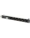 digitus Listwa zasilająca PDU 19' Rack, 6x gniazdo schuko, 2.0m, 1x wtyk unischuko, 16A, wyłącznik nadprądowy, Profil aluminiowy - nr 8