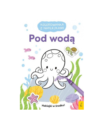 foksal Książeczka Kolorowanka z naklejkami. Pod wodą