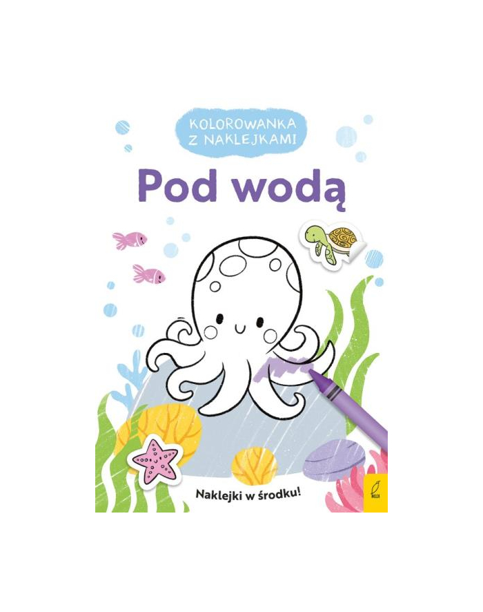 foksal Książeczka Kolorowanka z naklejkami. Pod wodą główny