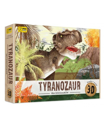 foksal Tyranozaur. Książka i puzzle 3D. Wilga play