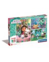 Clementoni Puzzle 3x48el Koci Domek Gabi. Gaby's Dollhouse 25289 - nr 1