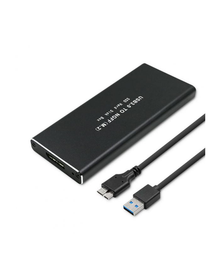 qoltec Obudowa | kieszeń do dysków SSD M.2 SATA | NGFF | USB 3.0 główny