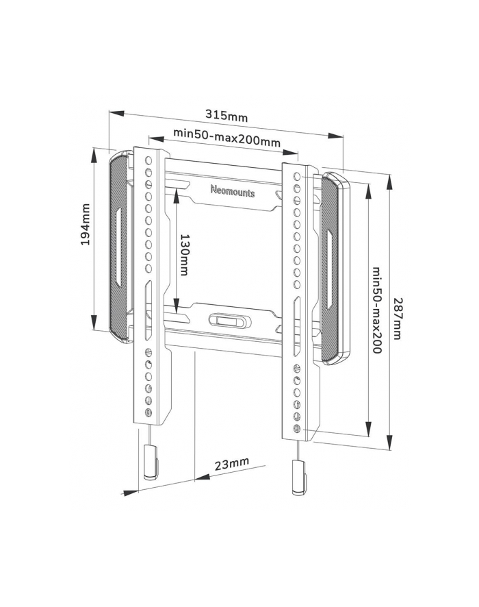 neomounts by newstar Uchwyt ścienny 24-55 cali WL30-550BL12 główny