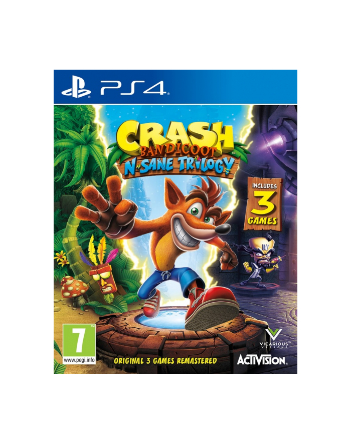 plaion Gra PlayStation 4 Crash Bandicoot N.Sane Trilogy główny
