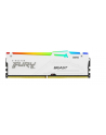 kingston Pamięć DDR5 Fury Beast  RGB  16GB(1*16GB)/5200  CL36 Biała - nr 1