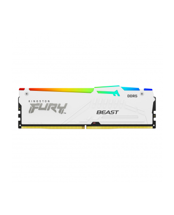 kingston Pamięć DDR5 Fury Beast  RGB  16GB(1*16GB)/5200  CL36 Biała