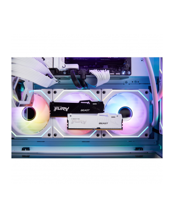 kingston Pamięć DDR5 Fury Beast RGB  16GB(1*16GB)/5600  CL40 Biała