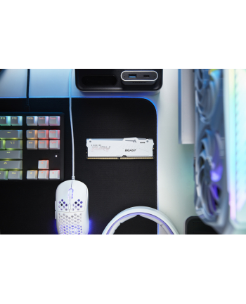 kingston Pamięć DDR5 Fury Beast White RGB 32GB(1*32GB)/6000 CL36