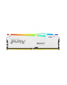 kingston Pamięć DDR5 Fury Beast White RGB 16GB(1*16GB)/6000 CL40 - nr 12