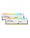 kingston Pamięć DDR5 Fury Beast White RGB 64GB(2*32GB)/6000 CL40 - nr 26