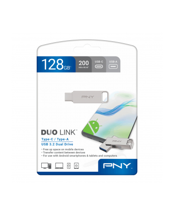 pny Pendrive 128GB USB 3.2 Duo-Link P-FDI128DULINKTYC-GE