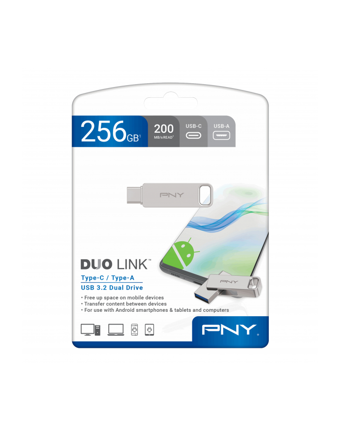 pny Pendrive 256GB USB 3.2 Duo-Link P-FDI256DULINKTYC-GE główny