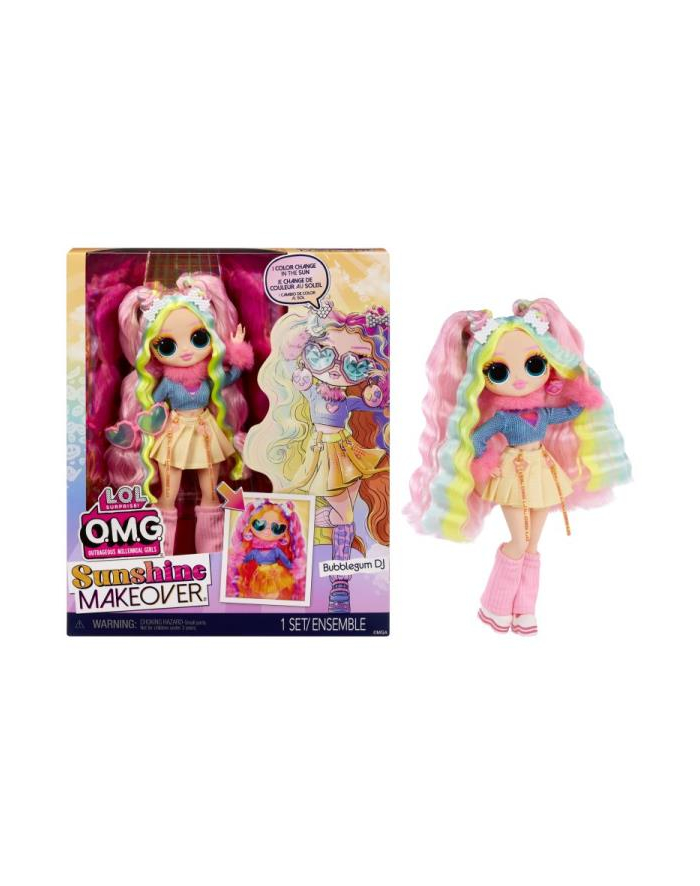 mga entertainment LOL Surprise OMG Lalka Sunshine Makeover - Bubblegum DJ 589426 p3 główny