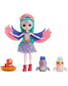 Enchantimals Rodzina Papugi Filia Finch Lalka + figurki HKN15 MATTEL - nr 2
