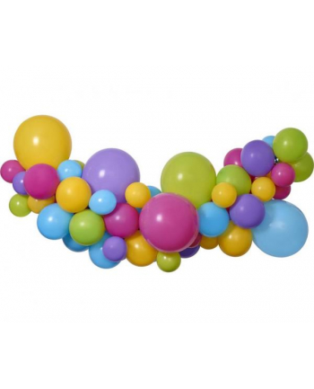 Girlanda balonowa DIY Kolorowa 65 balonów + taśma Godan