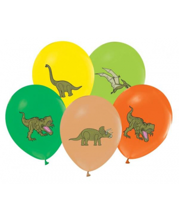 Balony dinozaury 5szt Godan