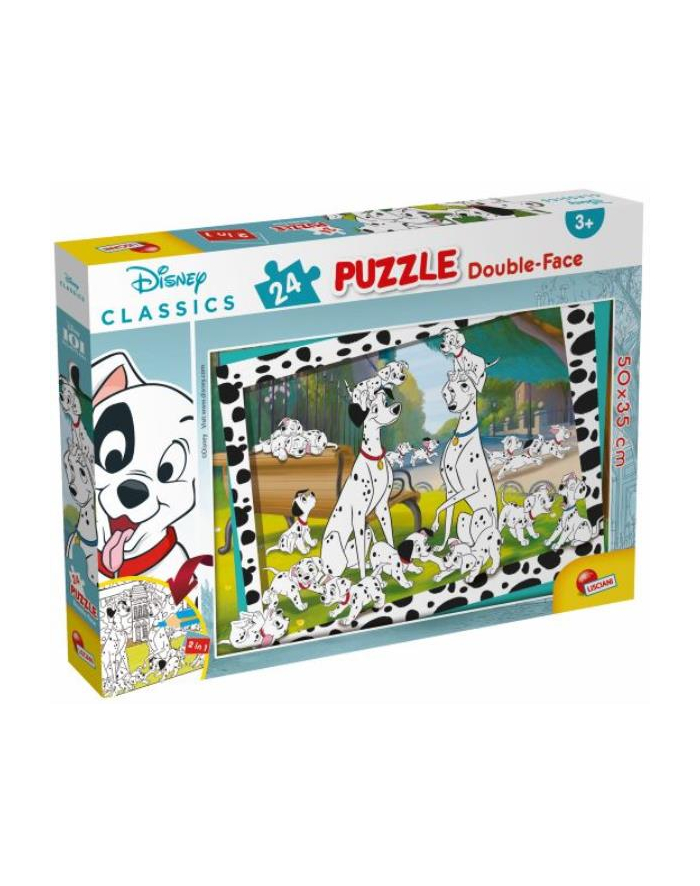 lisciani giochi Puzzle dwustronne 24el. 50x35cm 101 Dalmatyńczyków Disney Classic 86214 LISCIANI główny